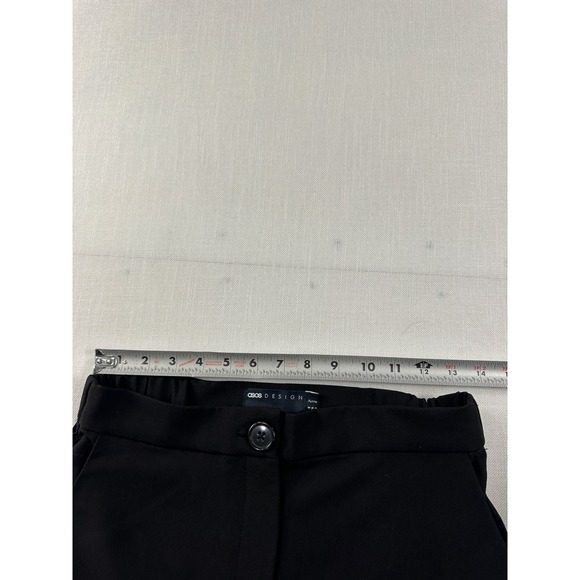 ASOS DESIGN Petite Black Wide Leg High Waisted Trousers Size US 4 137111422 - Picture 5 of 8